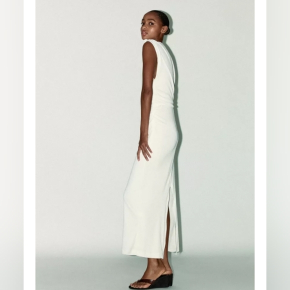 Zara Asymmetric Midi Dress - Picture 2 of 10